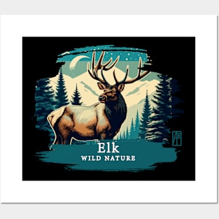 Elk - WILD NATURE - ELK -1 Posters and Art